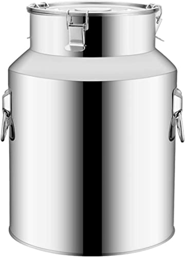 Seau à lait en inox 14 L robuste avec joint silicone anti-fuite