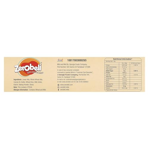 Image of Zerobeli Sugar Free Jowar Atta Biscuit 325g And Crunchy 0% Added Sugar Muesli 425g Combo | Zero Sugar No Maida Healthy High Fiber Digestive Millet Cookies With Sugar Free Cereal | 100% Wholegrain Healthy and Quick Breakfast