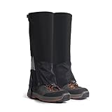 LYHXYLFT Polainas For Piernas, Polainas For Nieve, Polainas Cálidas For Piernas, Diseño De Bucle De For Ponerlas Y Quitarlas Fácilmente, For Senderismo, Trekking, Escalada, Caza Y Esquí(Black)