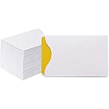 Blank Keycard Envelope Sleeves, Card Protectors (White, 3.5 x 2.3 in, 500 Pack)