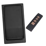 HAPINARY Piedra de Tinta China para Caligrafía con Barra de Tinta, Tamaño 5 Pulgadas, Color Negro, para Estudiantes y Principiantes, Uso en Dibujo y Escritura Tradicional, Adecuado