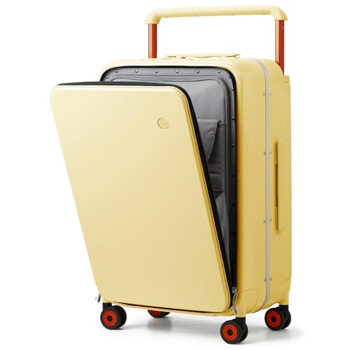 Mixi M9275YQH24 Checked Luggage Wide Handle Luxury Design Rolling Travel Suitcase Pc Hardside cover