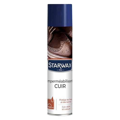 STARWAX - Imperméabilisant Cuir - Cuir, Daim, Nubuck, Imperméabilise et Protège de l'eau et des Taches - 300ml