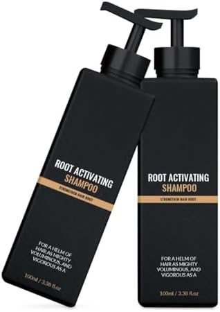 2PC Spartan Root Activator Shampoo,Hair Regrowth Conditioner Mane Strengthening Root Activating Shampoo Repair Conditioning with Natural Hair Growth ﻿