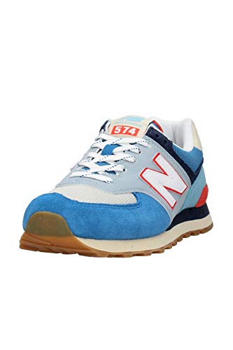 Image of New Balance Men's 574 V2 Core Sneaker, Mako Blue /Turtledove, 10.5 M