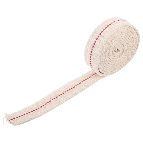 COLLBATH Mèche pour Lampe à Pétrole en Coton 100% Pur Largeur 25 CM Longueur 3 M Mèche Plate Remplaçable pour Lampes à Huile Accessoire Polyvalent pour Éclairage Intérieur et