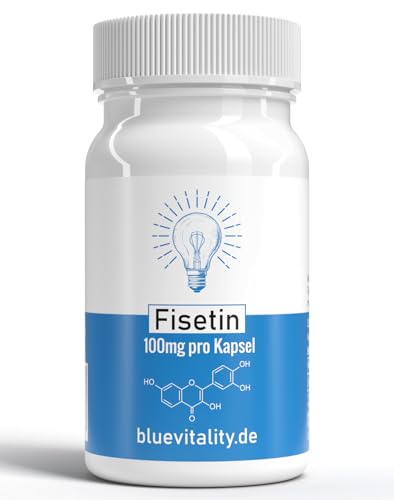 BlueVitality | Fisetin | 200mg Fisetin pro Tagesdosis | 60 Kapseln | Unabhängig laborgeprüft & zertifiziert