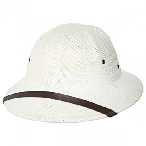 Toyo Straw Pith Helmet (White)