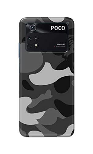 Image of Printed Hard Back Cover Case for Mi Poco M4 Pro 4G Back Cover (Army Pattern) -702