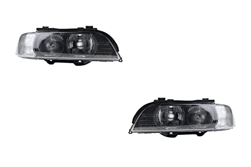  Fari alogeni adatti per BMW Serie 5 E39 11/95-08/00 H7 HB3 Set Sinistra Destra