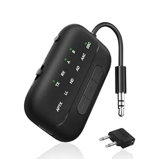 2-in-1 Bluetooth Adapter for Travel: With Transmitter and Receiver funtion, In TX mode, Bluetooth Transmitter could connects non-Bluetooth audio sources such as TV, PC, MP3 player, or airplane audio system to Bluetooth-enabled speakers, or headphones...