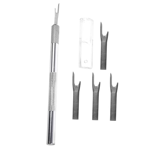 DOITOOL Seam Ripper Tool Thread Scissor Aluminum Handle 5pc Sewing Removal Tool Set