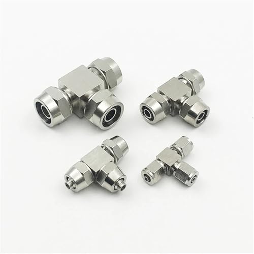 Conector neumático de 3 vías para proyectos de bricolaje y mantenimiento de compresores de aire 6