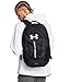 Under Armour Unisex-Adult Hustle 6.0 Backpack, (002) Black/Black/White, One Size Fits Most