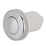 Air Pressure Switch, Push Button Bleeder Valve Waterproof Pneumatic Air Compressor Pressure Switch Pneumatic Button for Garbage Disposer/Jacuzzi/Children's Toys, Mounting Hole 28mm