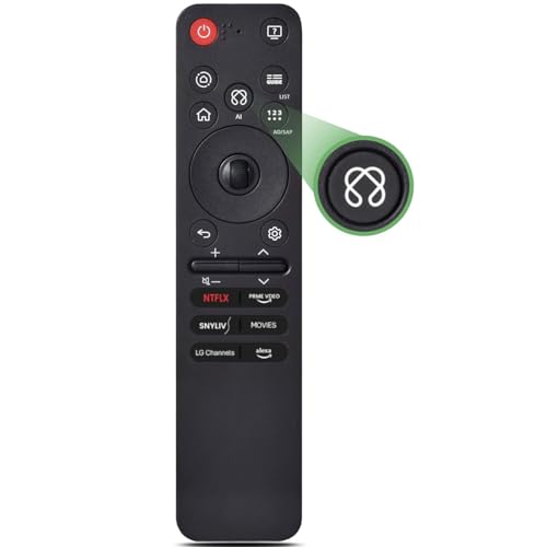 ZIEVA STORE AI Voice Magic Remote Compatible with LG LED TV 2021/2022/2023/2024/2025 - MR 25 GA Models with Voice - [Match Your Old Remote Before You...