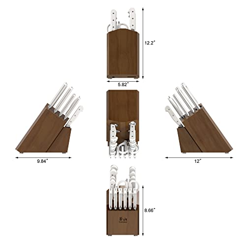 Cangshan-Adams-Series-1027273-German-Steel-Forged-15-Piece-Knife-Block-Set-White Cangshan Adams Series 1027273 German Steel Forged 15 Piece Knife Block Set White