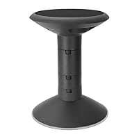 Storex Wiggle Stool – Active Flexible Seating for Classroom and Home Study, Adjustable 12-18 Inch Height, Black (00300U01C) — image 9