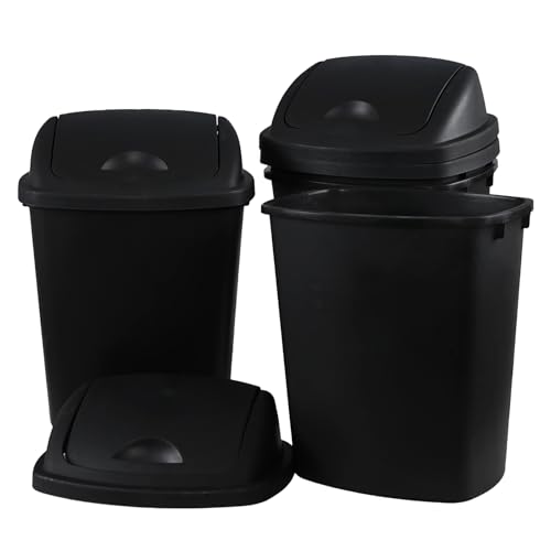 Caneca de basura de plástico 6 galones, pack 4 miniatura 5
