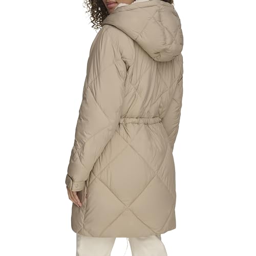 Levi's Women's Soft Sherpa Lined Diamond Quilted Long Parka Jacket (Standard & Plus Sizes)3