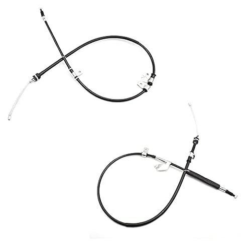 YANHAO [Części samochodowe] Stylizacja samochodu 2 szt. Tylny kabel hamulca ręcznego Linie pociągowe MB520882 MB520883 do Mitsubishi Pajero Montero Shogun V31 V32 V33 4WD [Łatwa instalacja]