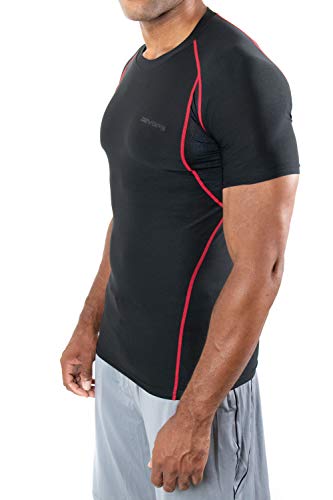 Image of DEVOPS 3 Pack Men's Athletic Short Sleeve Compression Shirts
