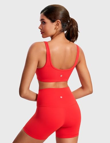 Image of CRZ YOGA Butterluxe Mini Sports Bras | Light Support, Removable Pads, Yoga, Extremely Soft, U Back, Scoop Neck, for Women