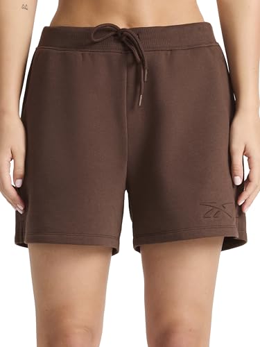 Reebok Women’s Campus 4.5” Short, Standard Fit, Midweight Cotton-Poly Fabric, Bracken, Small