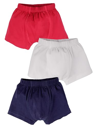 Image of KiddoPanti Boys Boxer Shorts Pack of 3 | Soft Cotton-Lycra Blend | Comfortable Fit with Bio Wash for All-Day Comfort | Kids Briefs