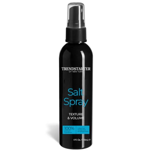 TRENDSTARTER - SALT SPRAY - Texturizing - Volumizing - Beach & Surf Hair Styles - Curl & Wave Enhancing Control - Pre-Styling Solution - Made with Castor Oil (4 Fl. Oz.)