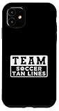 Team Soccer Tan Lines Case for iPhone 11
