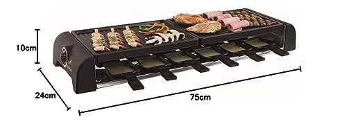 Raclette-maschine 12 personen 1800w - doc185