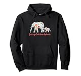 LOVES ELEPHANTS WOMEN GIRLS Pullover Hoodie