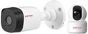 CP PLUS 2MP Full HD Smart Wi-Fi CCTV Home Security Camera & Weatherproof Outdoor Wired Bullet Security Camera | 2.4 MP| 3.6 MM Lens for Wide Angle | 1080P Full HD Recording
