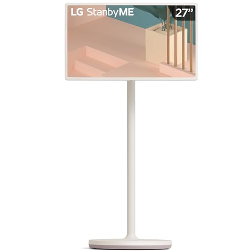 Lista de lg tv disponible en línea para comprar. 40 LG Pantalla StanbyME 27 Pulgadas Smart TV ThinQ AI 27ART10AKPL, 60Hz, Active HDR, 10W, 2.0 Canales, Sistema operativo webOS, inálambrico bartería 3hrs, Ruedas para fácil...
