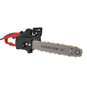 Motosierra elÃ©ctrica de 2000 W con pulverizaciÃ³n automÃ¡tica de aceite, 800 r/min, placa guÃ­a de 16 pulgadas, cable de alimentaciÃ³n de 4,92 pies, motosierra elÃ©ctrica de 9 dientes (22 x 80 cm)