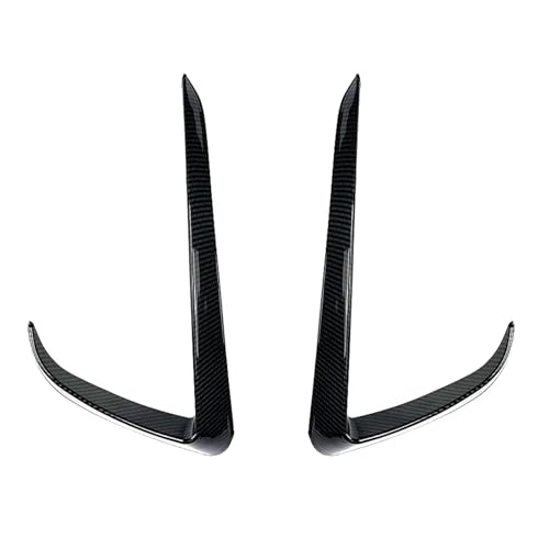 と互換性がある Tesla Model 3 Model Y 2017-2023 フロントバンパー フォグランプ ウィンドナイフスポイラー 1ペア カーフォグランプトリムカバー フォグライトアイブロウ(Y Carbon Look)