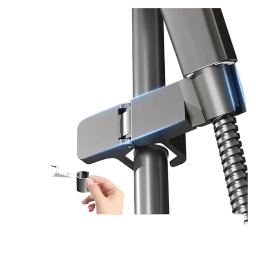 Support de douche rotatif 360 anti glissement pour barre - 4