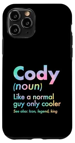 Cody Like A Normal Guy Only Cooler Legend King �t�@�[�X�g�l�[�� �X�}�z�P�[�X iPhone 11 Pro �p