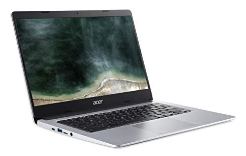 Acer Chromebook 14 (CB314-1H-C2KX) 14 Zoll (35,56 cm)( Intel® Celeron® Prozessor N4020, 4 GB LPDDR4 RAM, 64 GB eMMC, Intel® UHD Graphics 600, Google Chrome OS), Silber - Image 3
