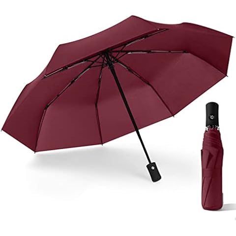 Yoloke Compact Fully Automatic Travel Umbrella Wind And Waterproof Umbrella UV Protection Golf Umbrella Men & Women Umbrellas Cover