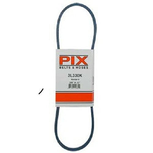 PIX 3/8" X 33" Blue Kevlar Belt, Use To Replace Ariens 72321, 07232100, 72098, 07209800; Murray 579932, 579932MA; Snapper 29604; Simplicity 1676461SM, 2108732SM.