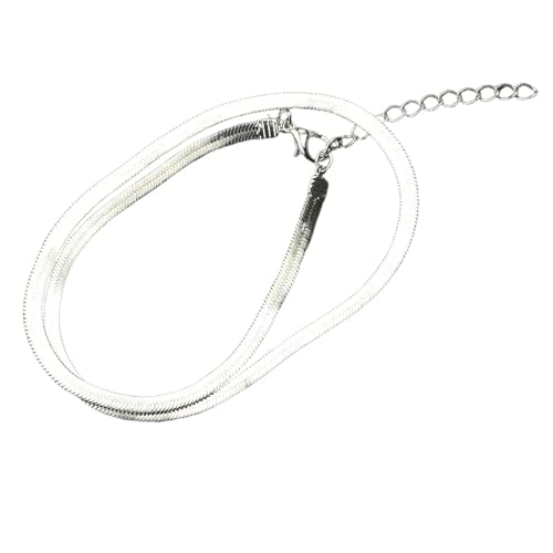 Collier chaîne serpent plate ZXQUEGF, l'accessoire tendance pour vos soirées