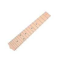With 18 chrome frets and black Dots inlay. Fit for:24 inch Concert Ukulele. Made of Maple. Perfect for new instruments or general repair. The ukulele fretboard is delicate workmanship,which is simple installation and disassembly.