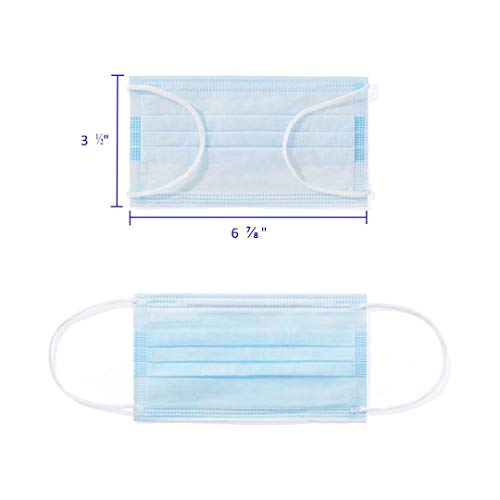 Albatross Health New England SFMAH01BL Disposable 3 Ply Face Masks Pack Of 50 Pcs/Box, 3Ply Deluxe Procedure Earloop Face Mask, Safety Mask Filter For Protection, Mouth And Nose Cover thumb #6