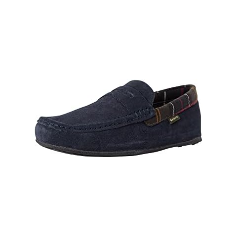 Barbour PORTERFIELD Mens Suede Loafer Slippers Navy 10 Cover