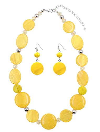 Collier à grosses perles colorées chic : bijou tendance de créateur