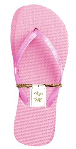 Image of Winterlace Bulk Flip Flops for Wedding Guests 48 Pairs Reception Slippers Destination Beach Pool Spa Sandals Wholesale Pack