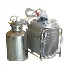 Stainless Steel Milking Machine with Vacuum Pump, Portable Electric ...