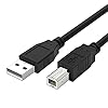 Silverline 6FT USB 2.0 Data Cable for Behringer U-Phoria UMC204, UMC204HD, UMC404, UMC404HD Audio Interfaces
